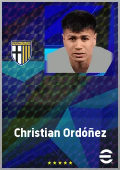 Christian Ordóñez eFootball 2026 player card, 73 OVR DMF