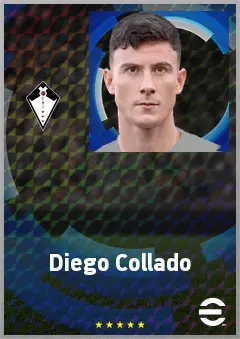 Diego Collado eFootball 2026 player card, 69 OVR LWF