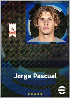Jorge Pascual eFootball 2026 player card, 69 OVR CF