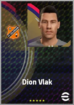 Dion Vlak eFootball 2026 player card, 64 OVR GK