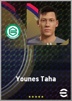 Younes Taha eFootball 2026 player card, 71 OVR AMF