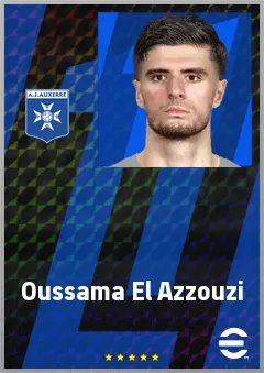 Oussama El Azzouzi eFootball 2026 player card, 70 OVR DMF