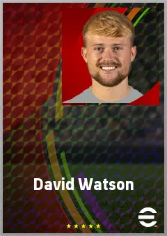 David Watson eFootball 2026 player card, 70 OVR CMF