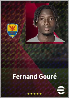Fernand Gouré eFootball 2026 player card, 66 OVR CF
