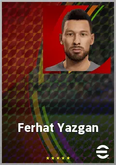 Ferhat Yazgan eFootball 2026 player card, 67 OVR DMF