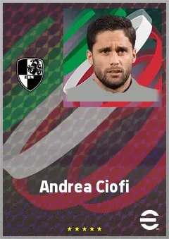 Andrea Ciofi eFootball 2026 player card, 69 OVR CB