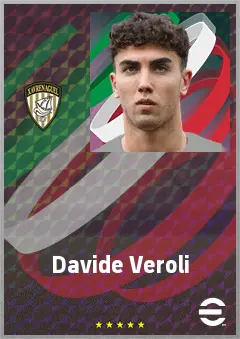 Davide Veroli eFootball 2026 player card, 69 OVR CB