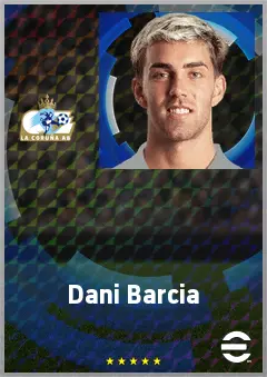 Dani Barcia eFootball 2026 player card, 69 OVR CB