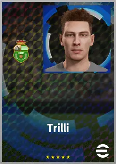 Trilli eFootball 2026 player card, 67 OVR RB