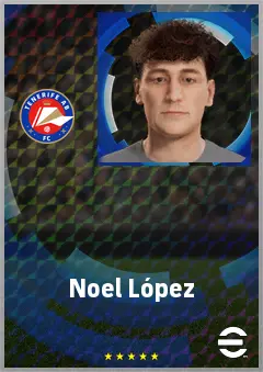 Noel López eFootball 2026 player card, 67 OVR CF