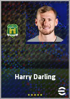 Harry Darling eFootball 2026 player card, 72 OVR CB