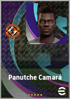 Panutche Camará eFootball 2026 player card, 70 OVR CMF