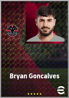 Bryan Goncalves eFootball 2026 player card, 69 OVR CB