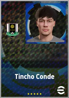 Tincho Conde eFootball 2026 player card, 66 OVR LB
