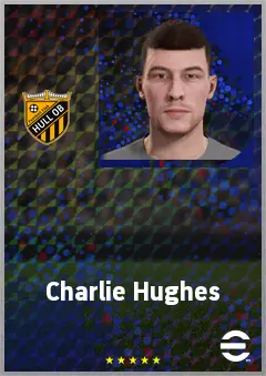 Charlie Hughes eFootball 2026 player card, 70 OVR CB