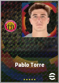 Pablo Torre eFootball 2026 player card, 74 OVR AMF