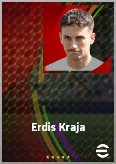Erdis Kraja eFootball 2026 player card, 67 OVR CMF
