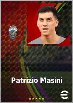 Patrizio Masini eFootball 2026 player card, 70 OVR DMF
