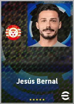 Jesús Bernal eFootball 2026 player card, 69 OVR DMF