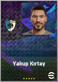 Yakup Kırtay eFootball 2026 player card, 66 OVR CB