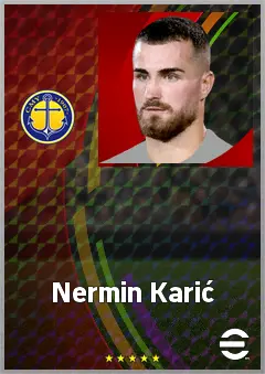 Nermin Karić eFootball 2026 player card, 69 OVR CMF