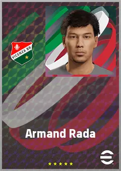 Armand Rada eFootball 2026 player card, 69 OVR CMF
