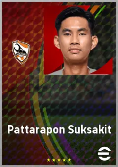 Pattarapon Suksakit eFootball 2026 player card, 63 OVR CB
