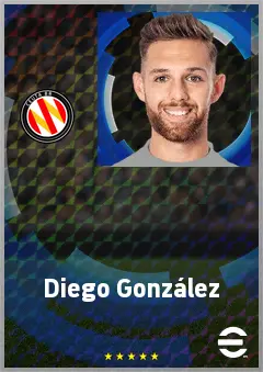 Diego González eFootball 2026 player card, 67 OVR CB