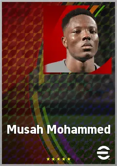 Musah Mohammed eFootball 2026 player card, 68 OVR CMF