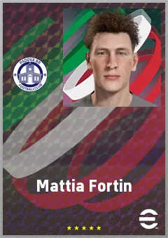 Mattia Fortin eFootball 2026 player card, 68 OVR GK