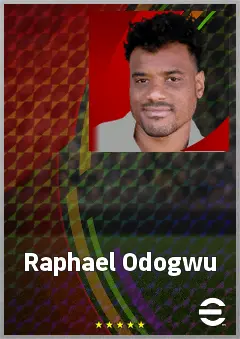 Raphael Odogwu eFootball 2026 player card, 71 OVR CF
