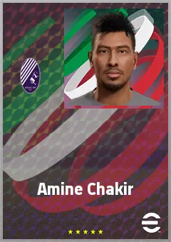 Amine Chakir eFootball 2026 player card, 67 OVR CF
