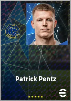 Patrick Pentz eFootball 2026 player card, 73 OVR GK