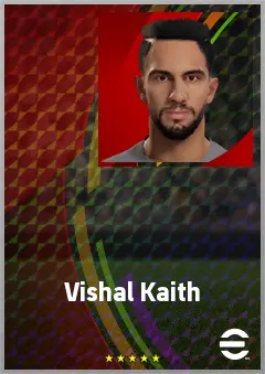 Vishal Kaith eFootball 2026 player card, 67 OVR GK
