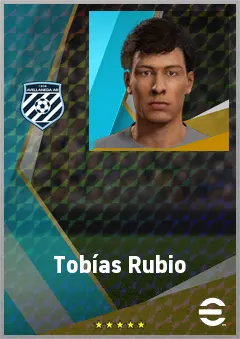 Tobías Rubio eFootball 2026 player card, 70 OVR RB