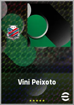 Vini Peixoto eFootball 2026 player card, 69 OVR LWF