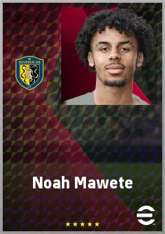 Noah Mawete eFootball 2026 player card, 65 OVR DMF