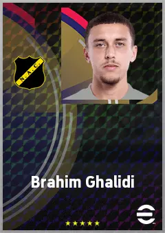 Brahim Ghalidi eFootball 2026 player card, 66 OVR LWF