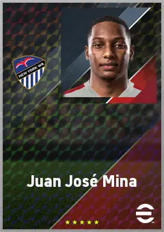Juan José Mina eFootball 2026 player card, 67 OVR RB