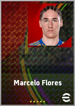 Marcelo Flores eFootball 2026 player card, 72 OVR LWF