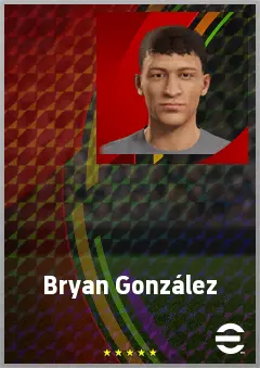 Bryan González eFootball 2026 player card, 67 OVR CMF