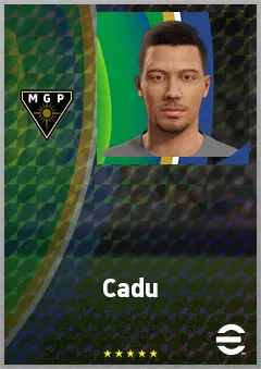 Cadu eFootball 2026 player card, 69 OVR CF