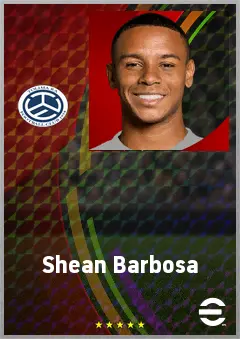 Shean Barbosa eFootball 2026 player card, 66 OVR LB