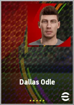 Dallas Odle eFootball 2026 player card, 64 OVR GK