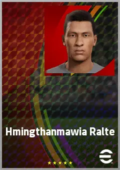 Hmingthanmawia Ralte eFootball 2026 player card, 66 OVR CB