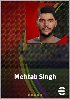Mehtab Singh eFootball 2026 player card, 66 OVR CB