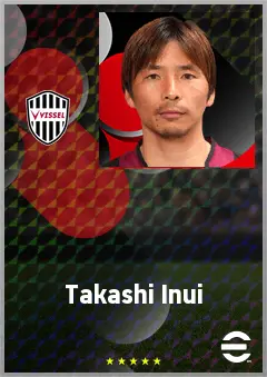 Inui Takashi eFootball 2026 player card, 70 OVR AMF