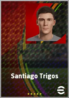 Santiago Trigos eFootball 2026 player card, 69 OVR DMF
