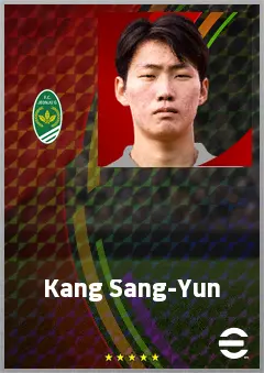 Kang Sang-Yun eFootball 2026 player card, 69 OVR AMF