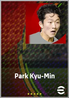 Park Kyu-Min eFootball 2026 player card, 62 OVR RWF